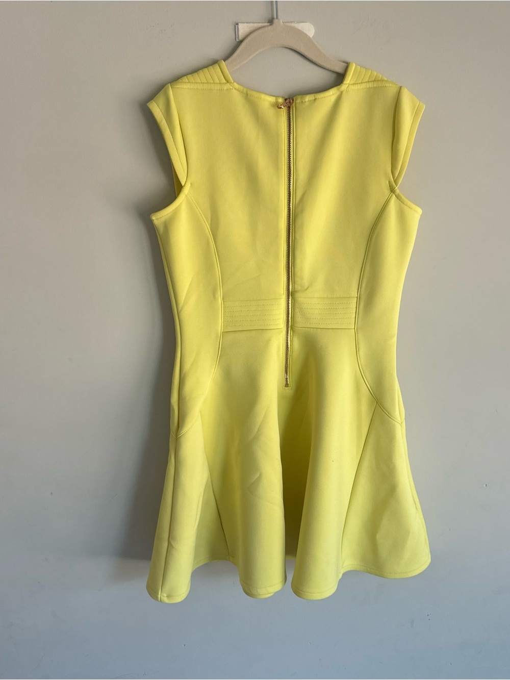 Ted Baker Girls Yellow Fit & Flare Sleeveless Dress - Picture 4 of 6